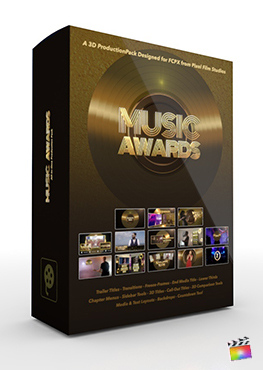 Final Cut Pro X Plugin Music Awards 3D Production Package from Pixel Film Studios